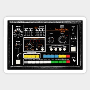 CR-78 / Drum Machine Graphic Art Design Sticker